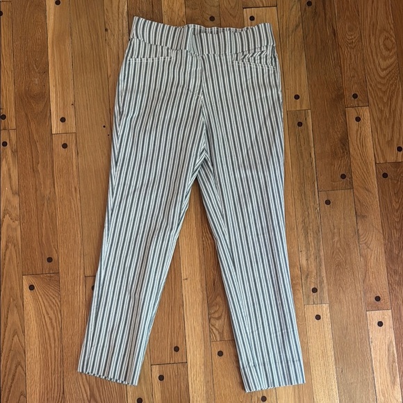 Anne Klein Women S Blue Stripe Pull-On Ankle Pants - Picture 1 of 7